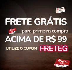 Utilize o cupom FRETEG para frete gr&aacute;tis na primeira compra
